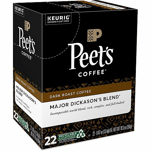 Peet's Coffee K-Cup Major Dickason's Blend Coffee (2403)