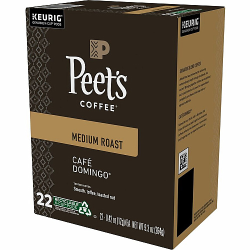 Peet's Coffee K-Cup Cafe Domingo Coffee (2404)