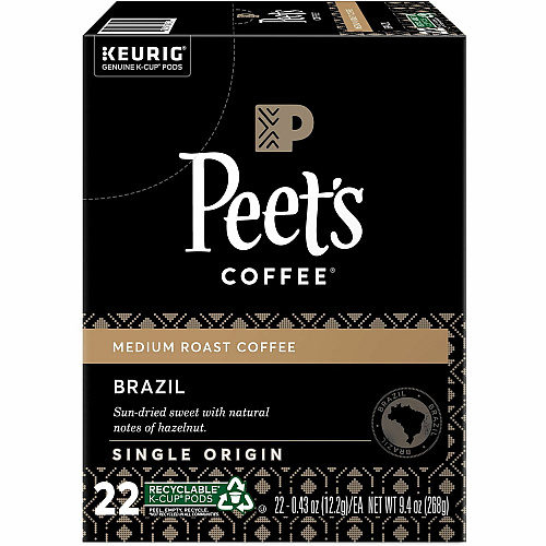 Peet's Coffee K-Cup Brazil Coffee (2409)