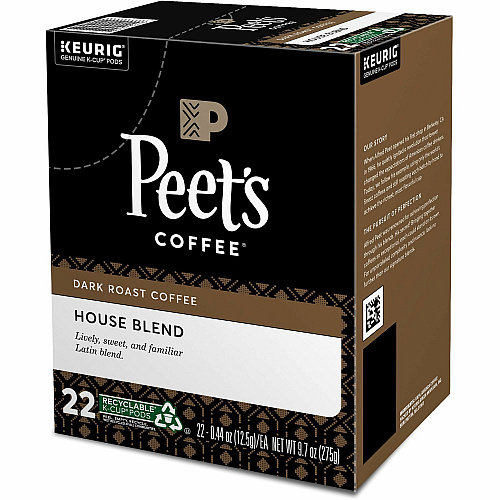 Peet's Coffee K-Cup House Blend Coffee (2410)