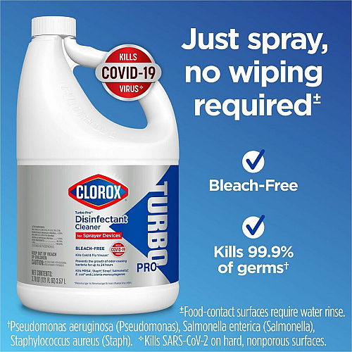 Clorox Turbo Pro Disinfectant Cleaner for Sprayer Devices (60091)