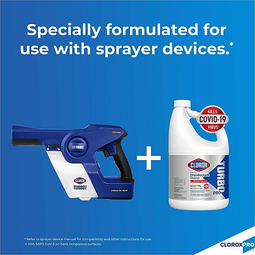Clorox Turbo Pro Disinfectant Cleaner for Sprayer Devices (60091)