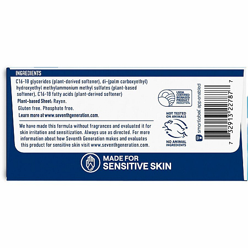 Seventh Generation Free & Clear Fabric Softener Sheets (44930)