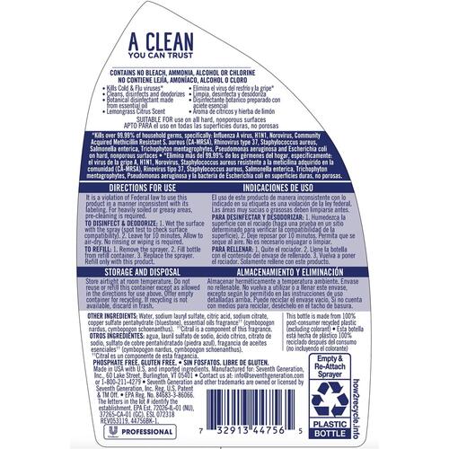 Seventh Generation Professional Disinfecting Bath Spray (44980)