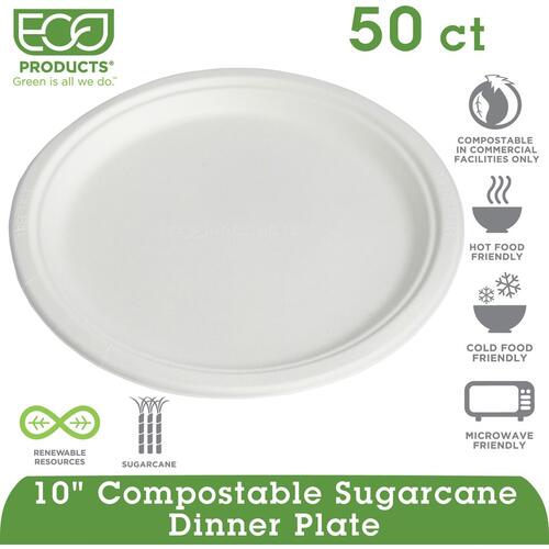 Eco-Products Sugarcane Plates (EPP005P)
