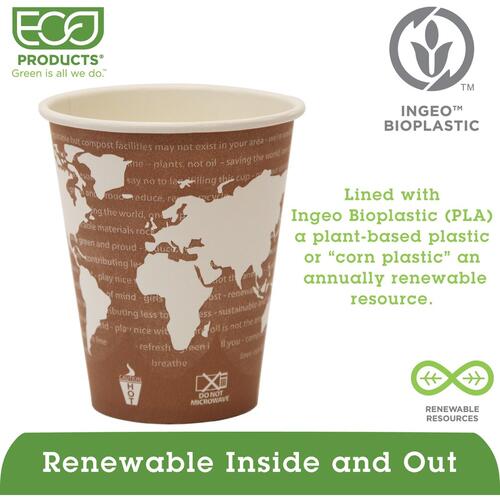 Eco-Products World Art Hot Drink Cups (EPBHC8WAPCT)