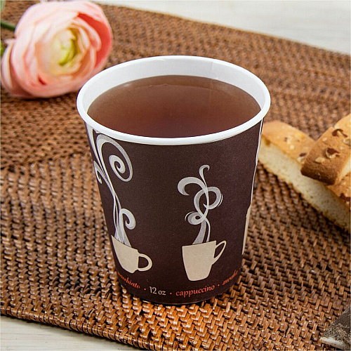 SOLO ThermoGuard 12 oz Double Walled Paper Hot Cups (DWTG12ST)
