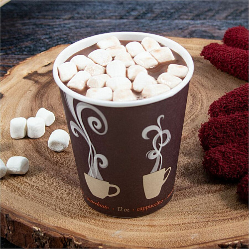 SOLO ThermoGuard 12 oz Double Walled Paper Hot Cups (DWTG12ST)