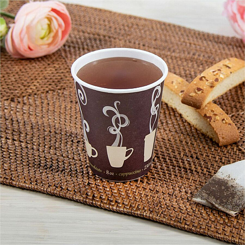 SOLO ThermoGuard 8 oz Double Walled Paper Hot Cups (DWTG8ST)