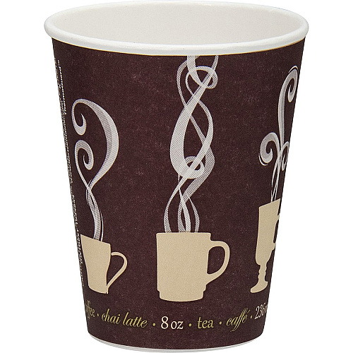 SOLO ThermoGuard 8 oz Double Walled Paper Hot Cups (DWTG8ST)