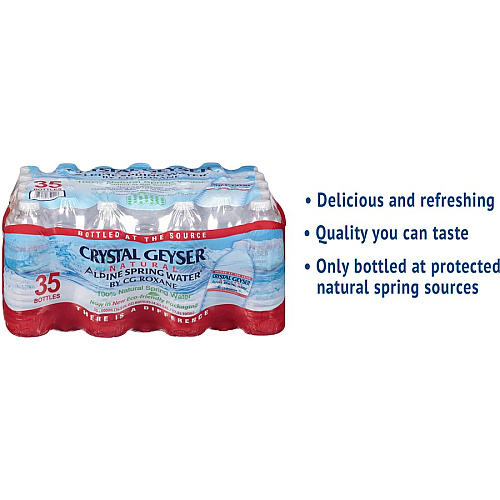 Crystal Geyser Natural Alpine Spring Water (35001DEP)