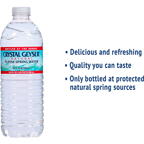 Crystal Geyser Natural Alpine Spring Water (35001DEP)
