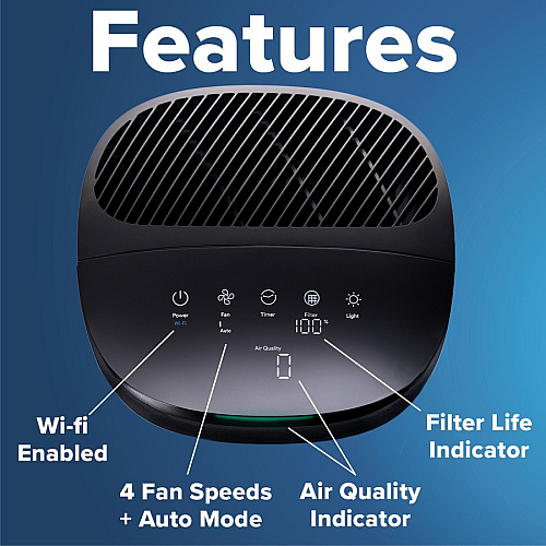 Filtrete Smart Room Air Purifier FAP-ST02, Large Room, White (FAPST02N)