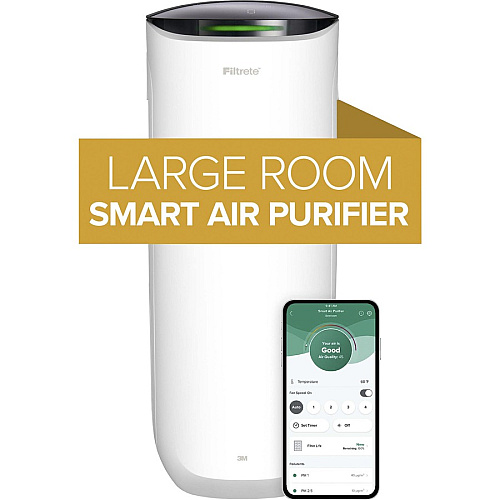 Filtrete Smart Room Air Purifier FAP-ST02, Large Room, White (FAPST02N)