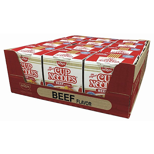 NISSIN FOODS Top Ramen Beef Flavor Cup Noodles (23001)