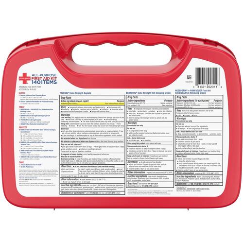 Johnson & Johnson All-Purpose Portable/Compact Emergency Kit (202011)