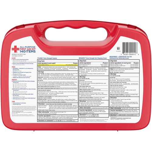 Johnson & Johnson All-Purpose Portable/Compact Emergency Kit (202011)