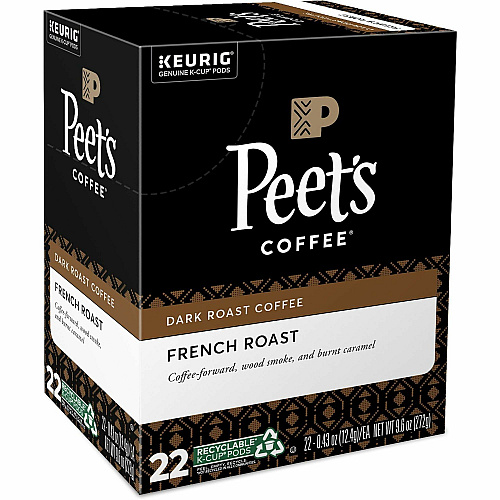 Peet's Coffee K-Cup French Roast Coffee (2405)