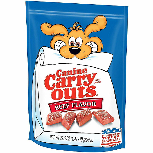 Canine Carryouts Beef Flavor Chewy Dog Treats (52023)