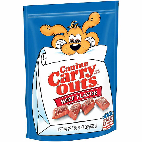 Canine Carryouts Beef Flavor Chewy Dog Treats (52023)