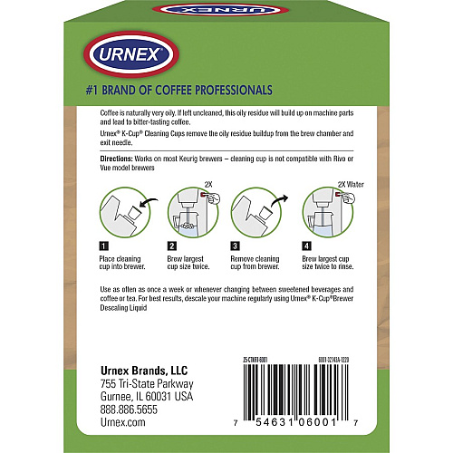 Urnex Single Brewer Cleaning Cups (6001)