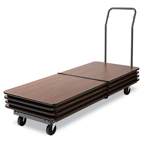 Alera Chair/Table Cart, Metal, 600 lb Capacity, 20.86" x 50.78" to 72.04" x 43.3", Black (FTCART)