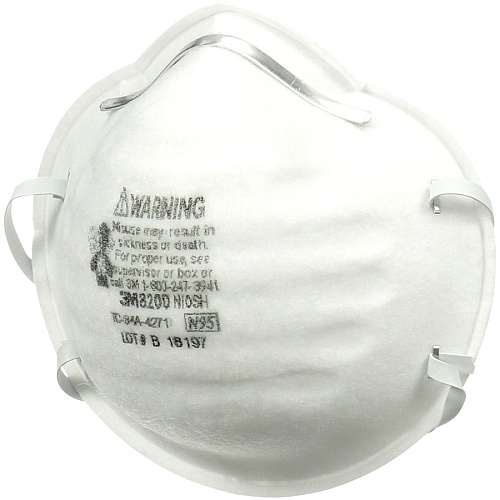 3M N95 Particle Respirator 8200 Masks (8200H2C)