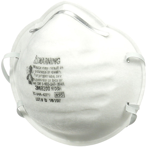 3M N95 Particle Respirator 8200 Masks (8200H2C)