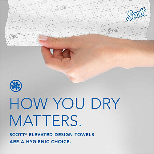 Scott Pro High-Capacity Hard Roll Towels with Elevated Design & Absorbency Pockets (53925)