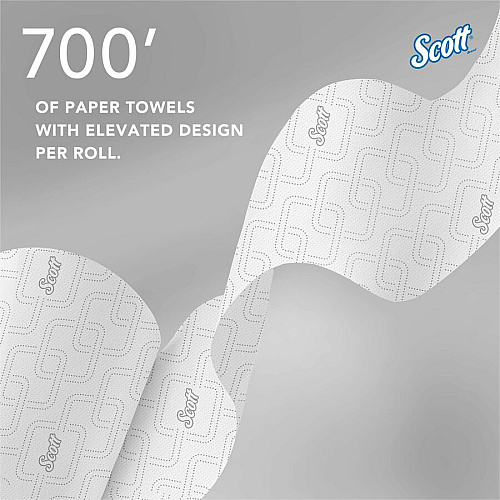 Scott Pro High-Capacity Hard Roll Towels with Elevated Design & Absorbency Pockets (53925)