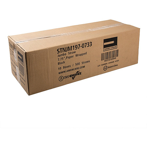 Banyan Black Straws - Wrapped (600228)