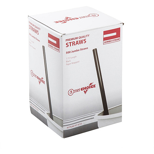 Banyan Black Straws - Wrapped (600228)