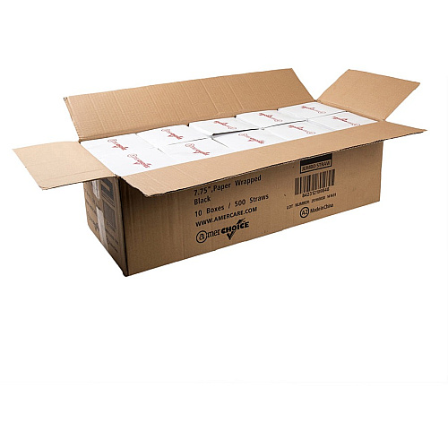Banyan Black Straws - Wrapped (600228)