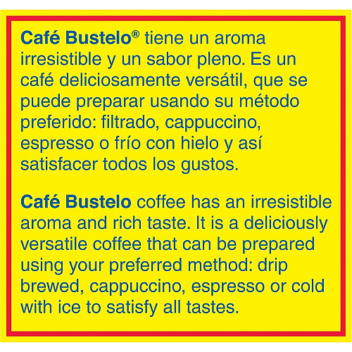 Cafe Bustelo Ground Espresso Blend Coffee (00610)