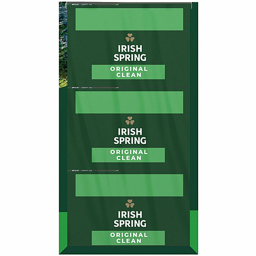 Irish Spring Deodorant Bar Soap with Flaxseed Oil (114177)