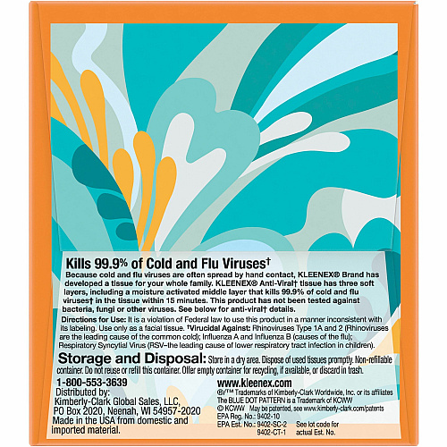 Kleenex Anti-viral Facial Tissue (54505)