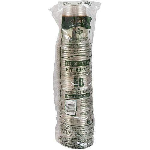 SOLO Bare Eco-Forward 16 oz Cold Cups (RTP16DBARECT)