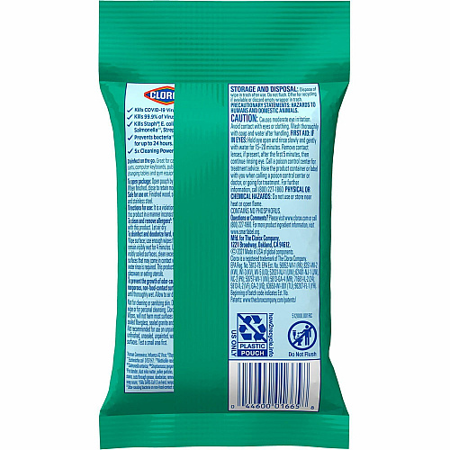 Clorox Bleach-Free Disinfecting WipesTo-Go Pack (60133)