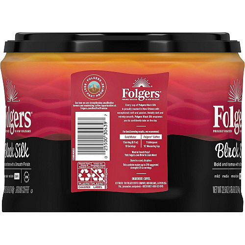 Folgers Ground Black Silk Coffee (30439)