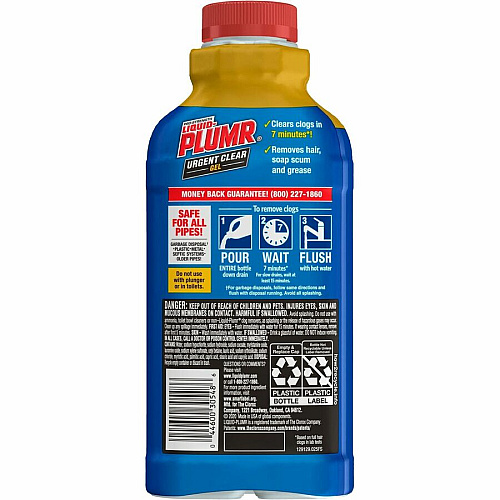 Liquid-Plumr Urgent Clear Pro-Strength Clog Remover (30548)