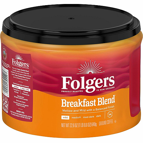 Folgers Ground Breakfast Blend Coffee (30440)