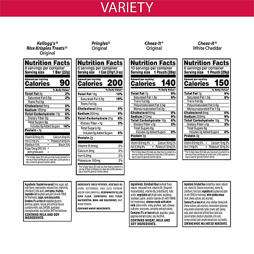 Kellogg's Snacks Mega Variety Pack (00149)