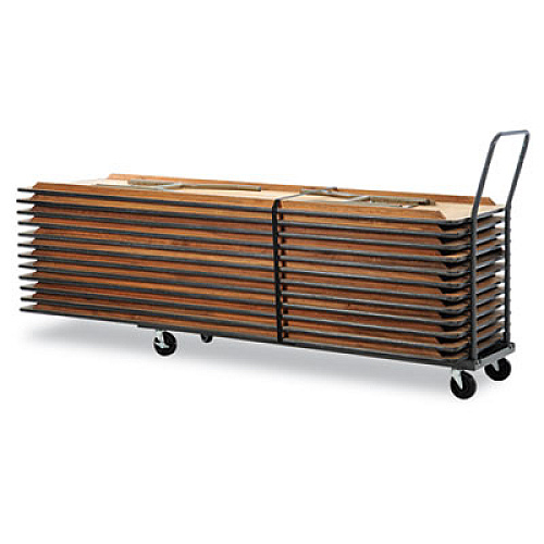Alera Chair/Table Cart, Metal, 600 lb Capacity, 20.86" x 50.78" to 72.04" x 43.3", Black (FTCART)