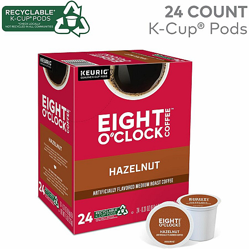 Eight O'Clock K-Cup Hazelnut Coffee (0633)
