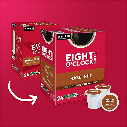 Eight O'Clock K-Cup Hazelnut Coffee (0633)