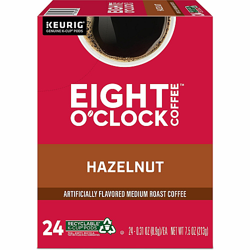 Eight O'Clock K-Cup Hazelnut Coffee (0633)