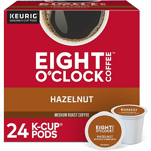 Eight O'Clock K-Cup Hazelnut Coffee (0633)