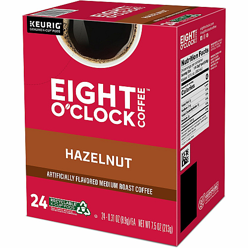 Eight O'Clock K-Cup Hazelnut Coffee (0633)