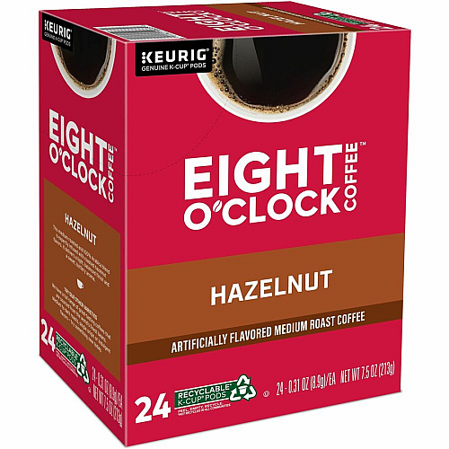 Eight O'Clock K-Cup Hazelnut Coffee (0633)