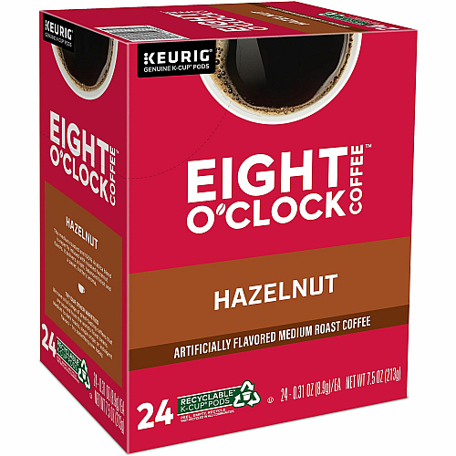 Eight O'Clock K-Cup Hazelnut Coffee (0633)